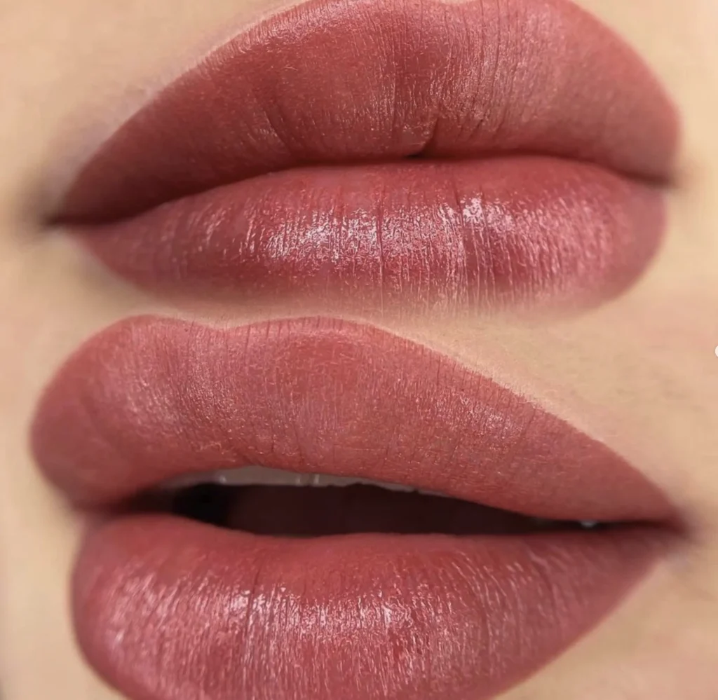 lip colour tattoo
