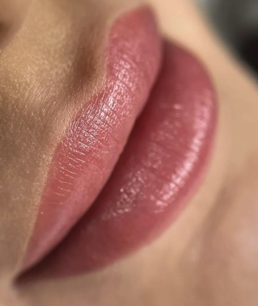 lip liner tattoo